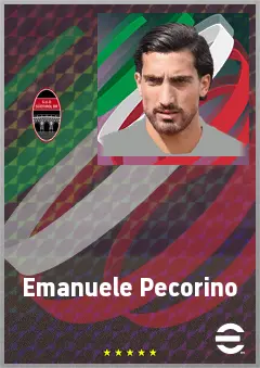 Emanuele Pecorino eFootball 2026 player card, 68 OVR CF