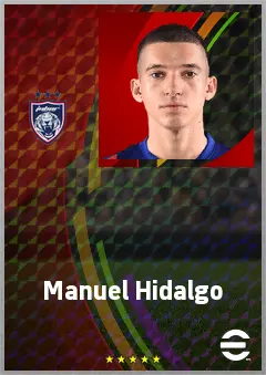 Manuel Hidalgo eFootball 2026 player card, 69 OVR RWF