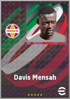 Davis Mensah eFootball 2026 player card, 68 OVR CF