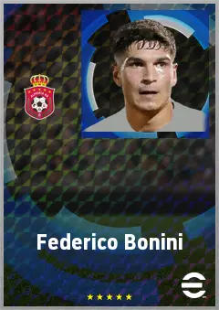Federico Bonini eFootball 2026 player card, 72 OVR CB