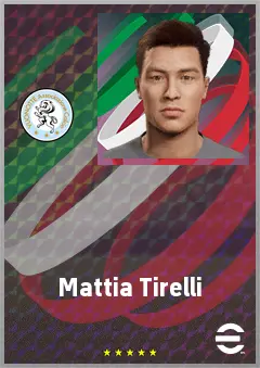 Mattia Tirelli eFootball 2026 player card, 67 OVR CF