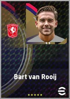 Bart van Rooij eFootball 2026 player card, 74 OVR RB