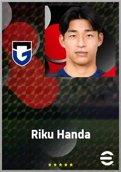 Handa Riku eFootball 2026 player card, 71 OVR RB