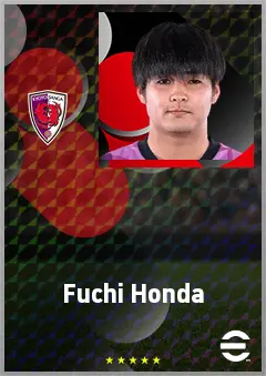 Honda Fuchi eFootball 2026 player card, 68 OVR AMF