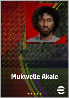 Mukwelle Akale eFootball 2026 player card, 70 OVR RMF