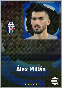 Álex Millán eFootball 2026 player card, 71 OVR CF