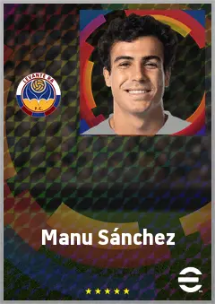 Manu Sánchez eFootball 2026 player card, 73 OVR LB