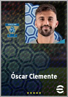 Óscar Clemente eFootball 2026 player card, 69 OVR AMF