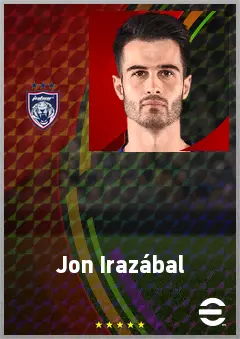 Jon Irazábal eFootball 2026 player card, 71 OVR CB