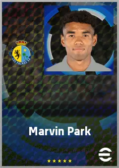Marvin Park eFootball 2026 player card, 72 OVR RB