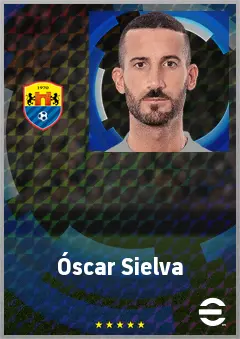 Óscar Sielva eFootball 2026 player card, 72 OVR CMF