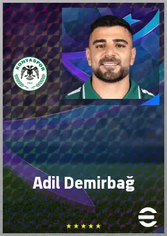 Adil Demirbağ eFootball 2026 player card, 71 OVR CB