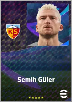 Semih Güler eFootball 2026 player card, 70 OVR CB