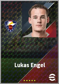 Lukas Engel eFootball 2026 player card, 71 OVR LB
