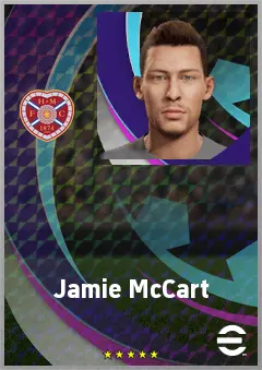 Jamie McCart eFootball 2026 player card, 68 OVR CB
