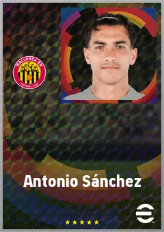 Antonio Sánchez eFootball 2026 player card, 72 OVR RMF