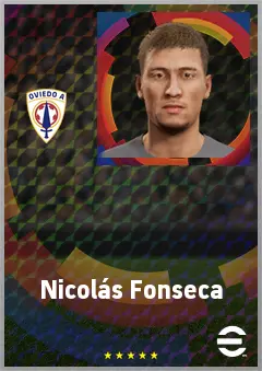Nicolás Fonseca eFootball 2026 player card, 71 OVR DMF