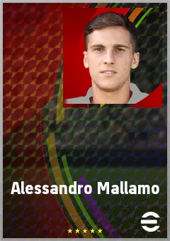 Alessandro Mallamo eFootball 2026 player card, 68 OVR CMF