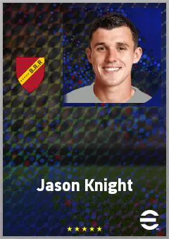 Jason Knight eFootball 2026 player card, 73 OVR CMF