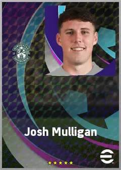 Josh Mulligan eFootball 2026 player card, 70 OVR CMF
