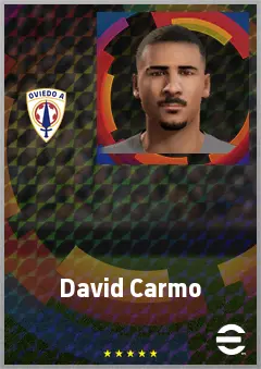 David Carmo eFootball 2026 player card, 74 OVR CB