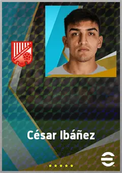 César Ibáñez eFootball 2026 player card, 73 OVR LB