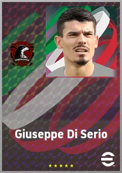 Giuseppe Di Serio eFootball 2026 player card, 69 OVR CF