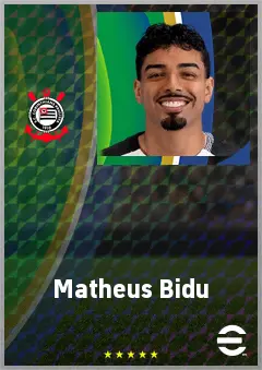 Matheus Bidu eFootball 2026 player card, 72 OVR LB