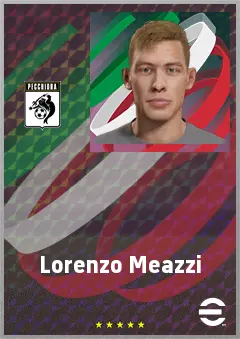 Lorenzo Meazzi eFootball 2026 player card, 64 OVR AMF