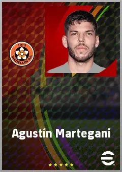 Agustín Martegani eFootball 2026 player card, 71 OVR AMF