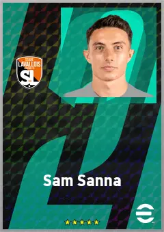 Sam Sanna eFootball 2026 player card, 69 OVR CMF