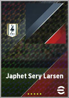 Japhet Sery Larsen eFootball 2026 player card, 68 OVR CB