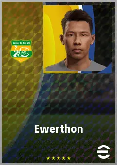 Ewerthon eFootball 2026 player card, 70 OVR RB