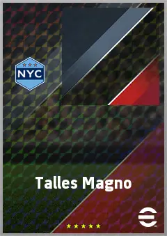 Talles Magno eFootball 2026 player card, 72 OVR LWF