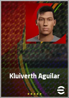 Kluiverth Aguilar eFootball 2026 player card, 68 OVR RB