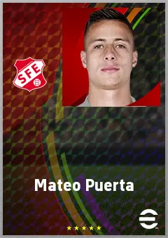 Mateo Puerta eFootball 2026 player card, 70 OVR RB