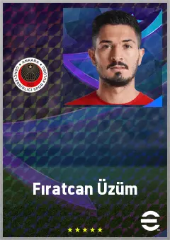 Fıratcan Üzüm eFootball 2026 player card, 66 OVR RB