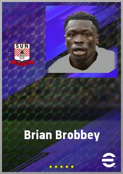 Brian Brobbey eFootball 2026 player card, 75 OVR CF