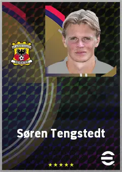 Søren Tengstedt eFootball 2026 player card, 66 OVR RWF