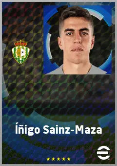 Íñigo Sainz-Maza eFootball 2026 player card, 70 OVR CMF