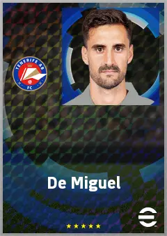 De Miguel eFootball 2026 player card, 71 OVR CF