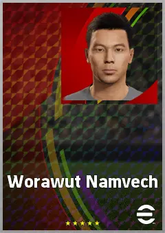 Worawut Namvech eFootball 2026 player card, 65 OVR CB