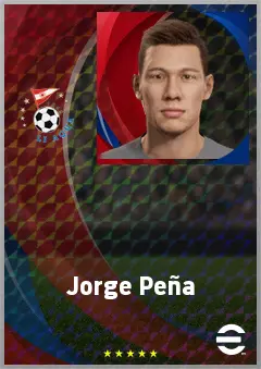 Jorge Peña eFootball 2026 player card, 68 OVR GK