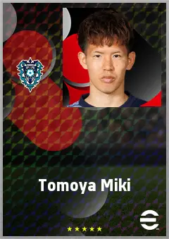 Miki Tomoya eFootball 2026 player card, 70 OVR AMF