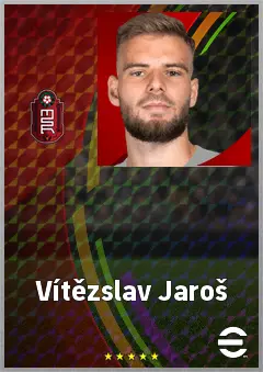 Vítězslav Jaroš eFootball 2026 player card, 73 OVR GK