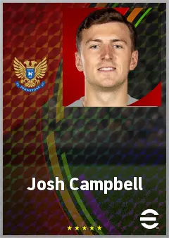 Josh Campbell eFootball 2026 player card, 69 OVR AMF