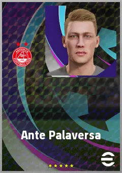 Ante Palaversa eFootball 2026 player card, 69 OVR DMF