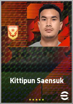 Kittipun Saensuk eFootball 2026 player card, 65 OVR GK