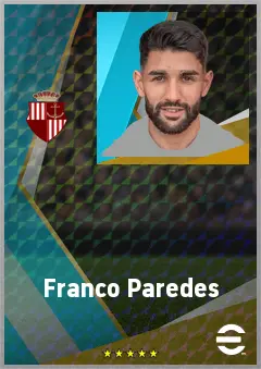 Franco Paredes eFootball 2026 player card, 71 OVR CB