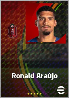 Ronald Araújo eFootball 2026 player card, 79 OVR CB